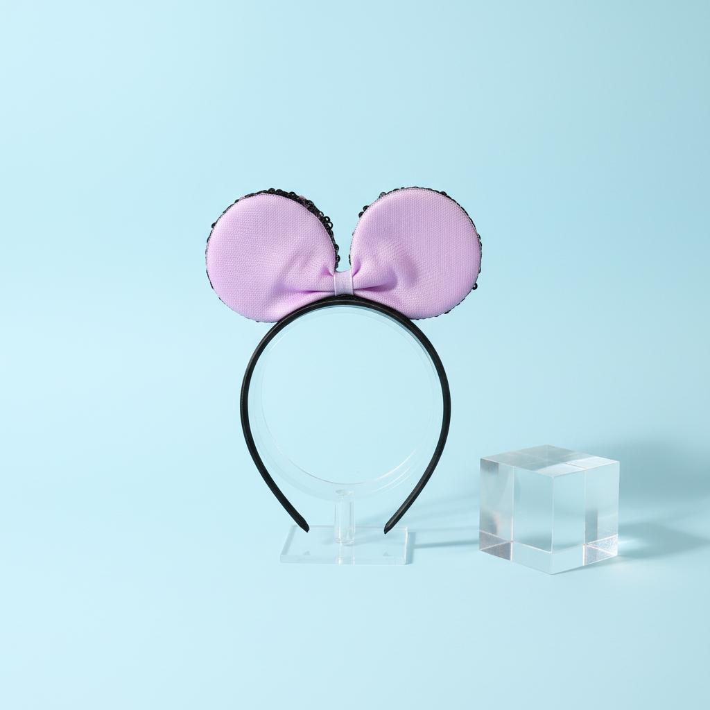 Minnie Purple Sequin Party Hairband - Twisty Locks  - Kids and Women Hair Accessories, Fashion Clothing and Jewellery India