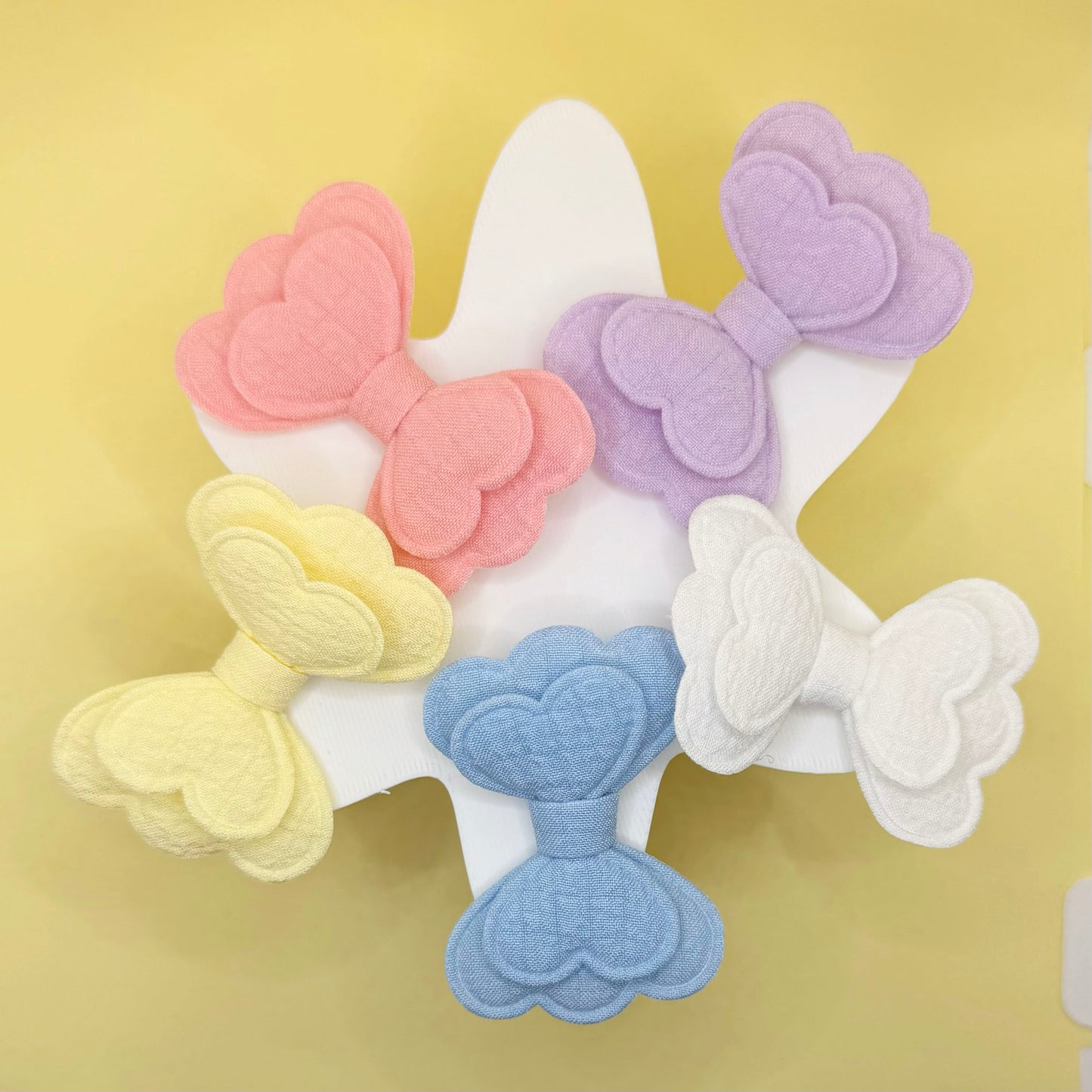 Pastel Hair Bows- Set of 10 - Twisty Locks  - Kids and Women Hair Accessories, Fashion Clothing and Jewellery India