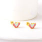 Pink Butterfly 18K Gold Plated Children's Earrings - Twisty Locks  - Kids and Women Hair Accessories, Fashion Clothing and Jewellery India