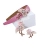 Pink Flamingo Hairband - Twisty Locks  - Kids and Women Hair Accessories, Fashion Clothing and Jewellery India