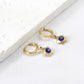 Sapphire Flower 18K Gold Plated Children's Hoops - Twisty Locks  - Kids and Women Hair Accessories, Fashion Clothing and Jewellery India