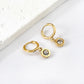 Solitaire 18K Gold Plated Children's Hoops - Twisty Locks  - Kids and Women Hair Accessories, Fashion Clothing and Jewellery India