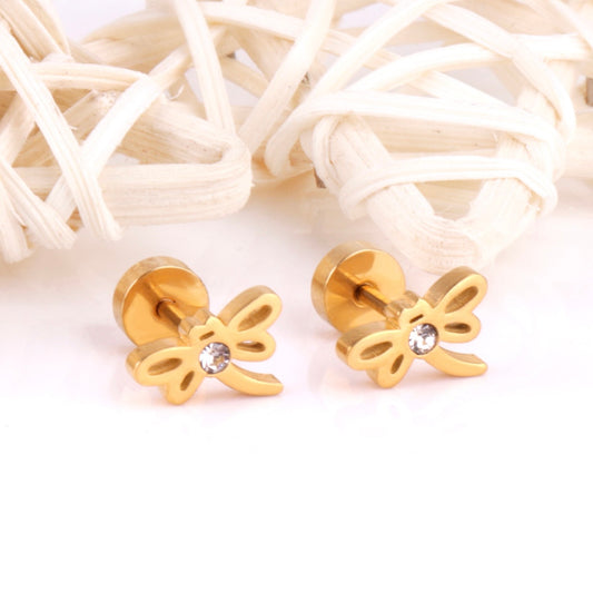 Sparkle Butterfly 18K Gold Plated Children's Earrings - Twisty Locks  - Kids and Women Hair Accessories, Fashion Clothing and Jewellery India