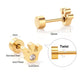 Sparkle Crown gold earrings detail – crown design close-up by Twisty Locks