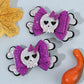 Sparkly Skull Halloween Hair Bow - Set of 2 - Twisty Locks  - Kids and Women Hair Accessories, Fashion Clothing and Jewellery India