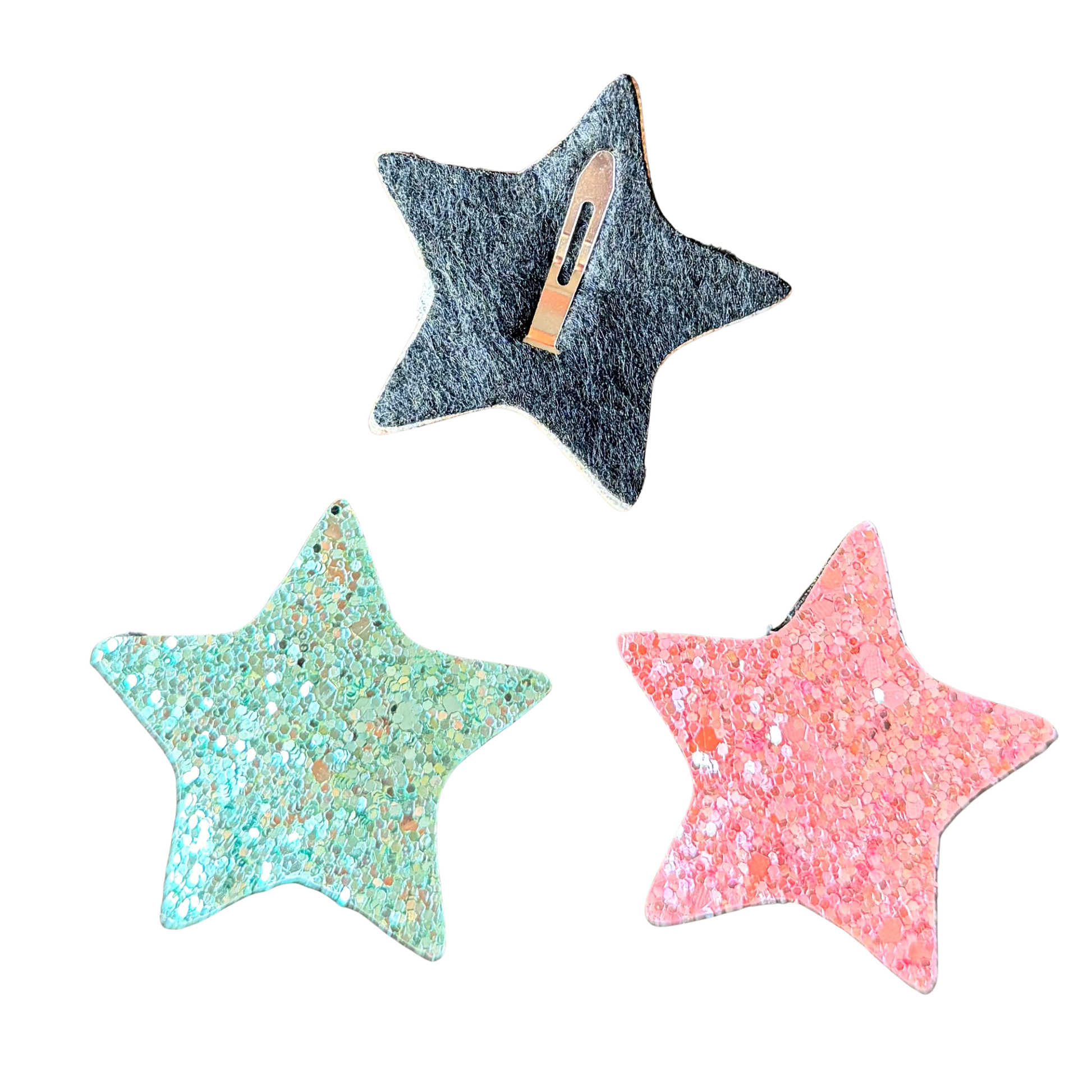 Sparkly Star Tic Tac Clips- Set of 3 - Twisty Locks  - Kids and Women Hair Accessories, Fashion Clothing and Jewellery India