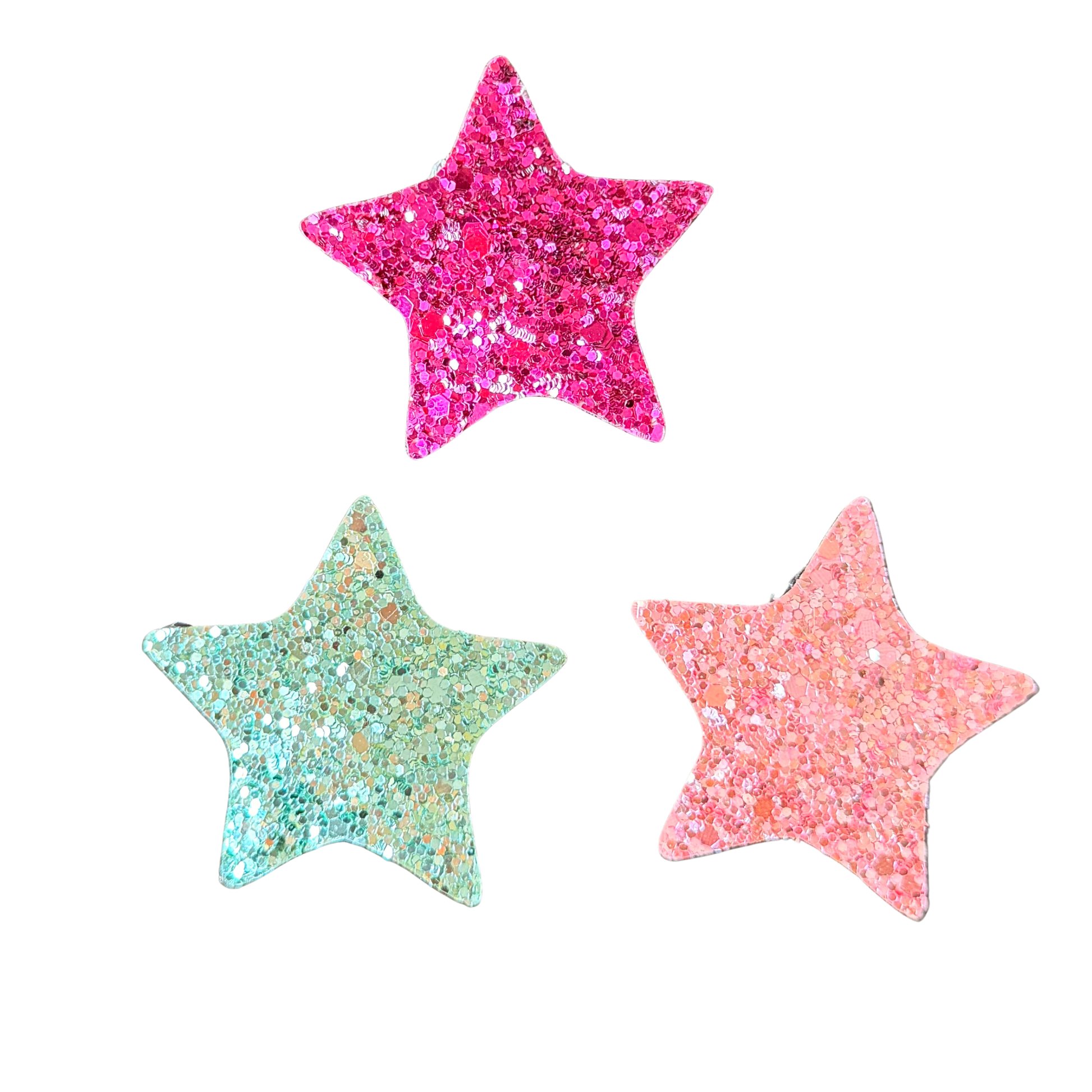 Sparkly Star Tic Tac Clips- Set of 3 - Twisty Locks  - Kids and Women Hair Accessories, Fashion Clothing and Jewellery India