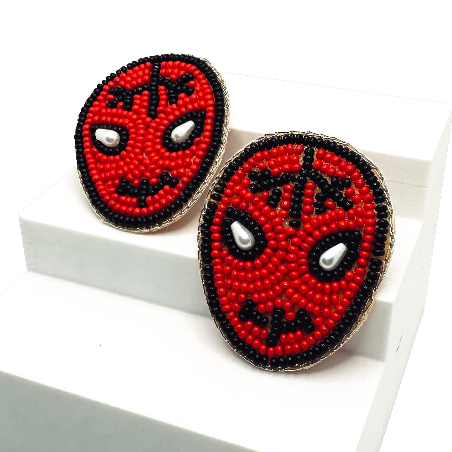 Spidey Man Embroidered Hair Clips - Set of 2 - Twisty Locks  - Kids and Women Hair Accessories, Fashion Clothing and Jewellery India