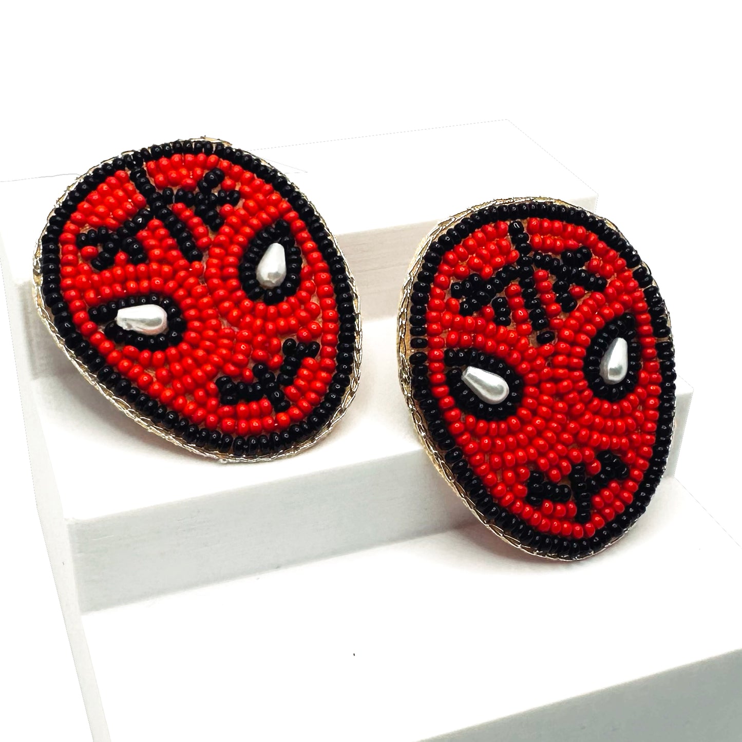 Spidey Man Embroidered Hair Clips - Set of 2 - Twisty Locks  - Kids and Women Hair Accessories, Fashion Clothing and Jewellery India