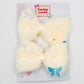 Yellow Furry Bow Clips - Set of 2 - Twisty Locks  - Kids and Women Hair Accessories, Fashion Clothing and Jewellery India