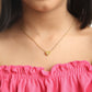 Sparkle Heart 18K Gold Plated Children's Necklace