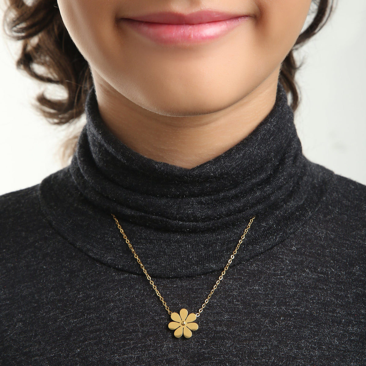 Gold Daisy 18K Gold Plated Children's Necklace
