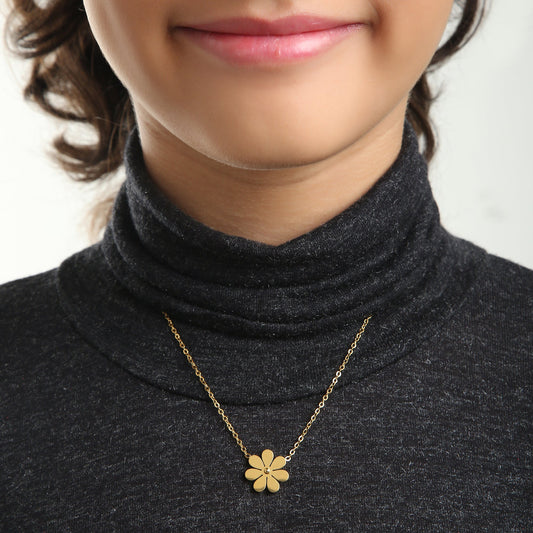 Gold Daisy 18K Gold Plated Children's Necklace