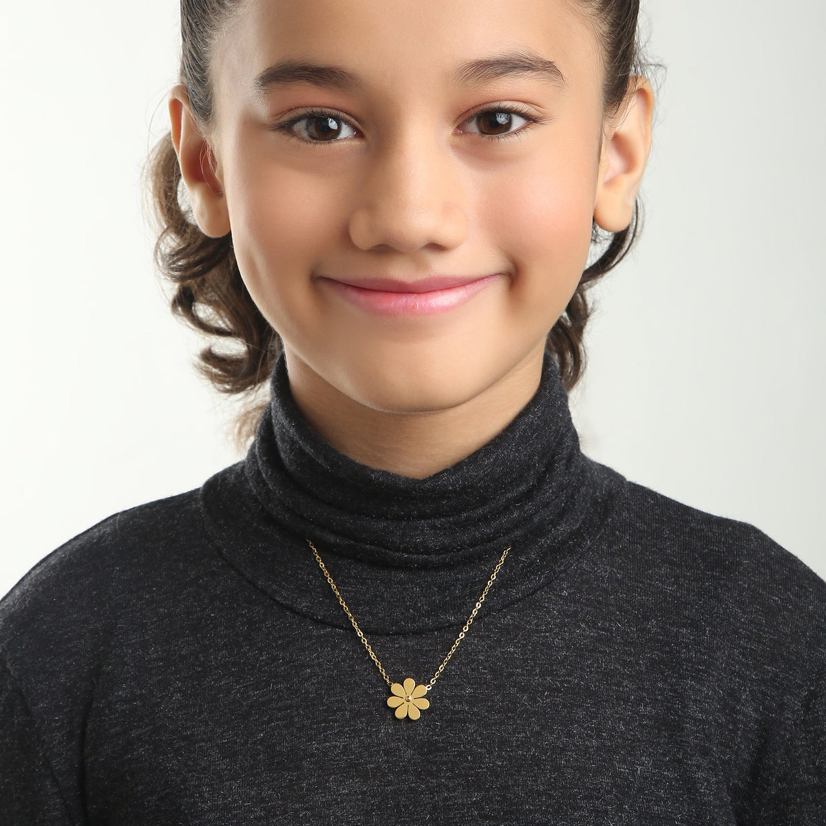 Gold Daisy 18K Gold Plated Children's Necklace